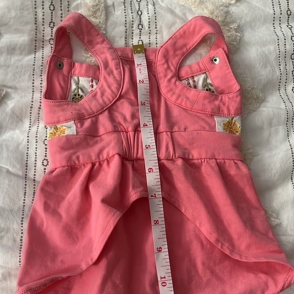 small dog pink floral sundress - Picture 7 of 8
